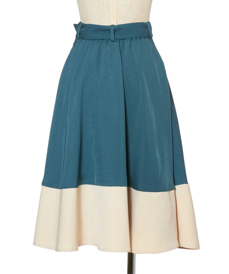 バック (blue green×white)