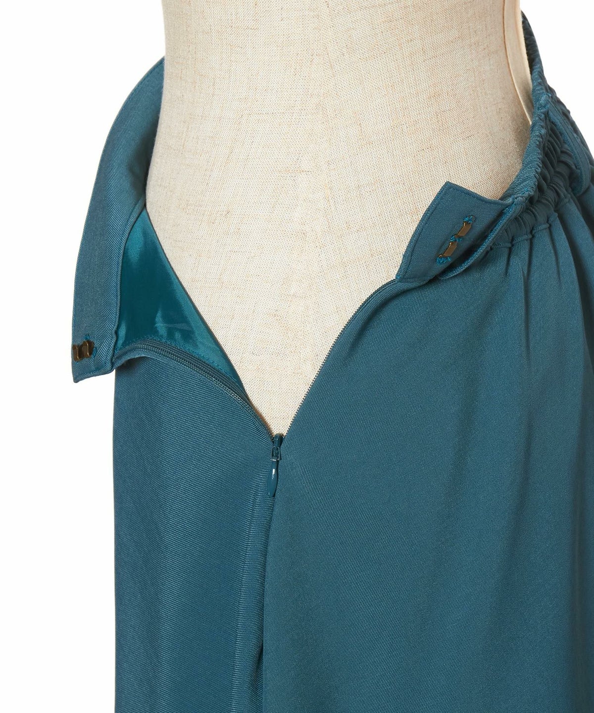 サイドファスナー　(blue green×white)