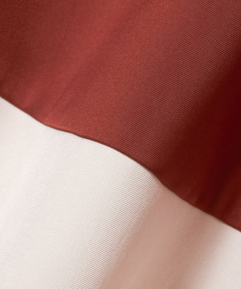 生地アップ (brown×white)