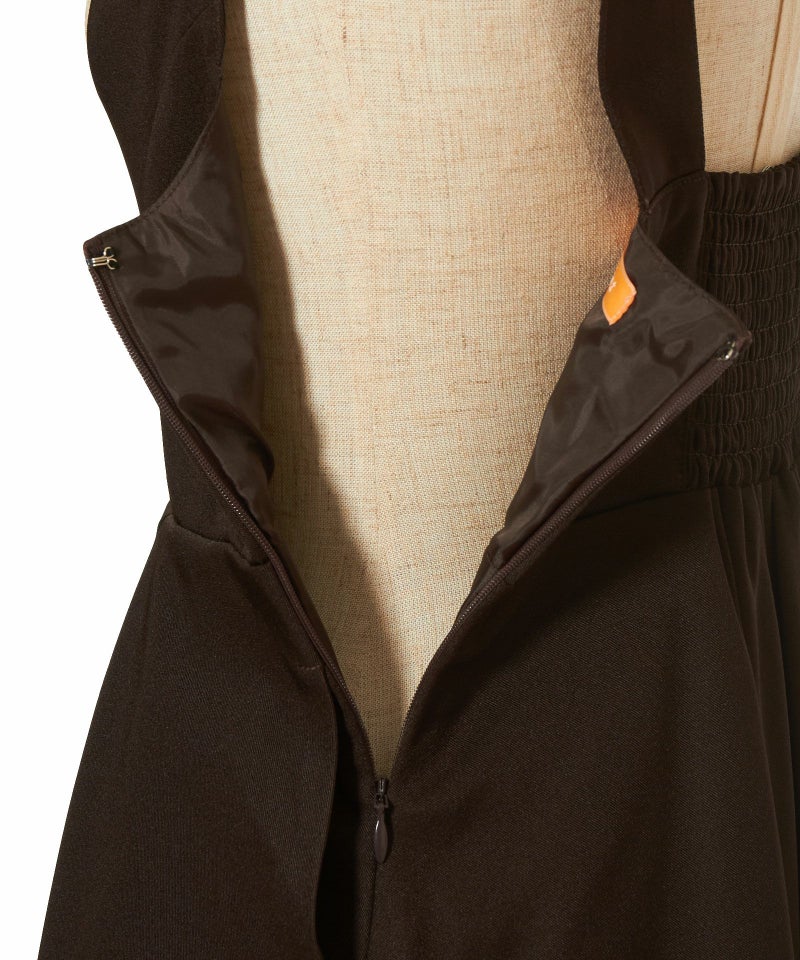 サイドファスナー (dark brown)