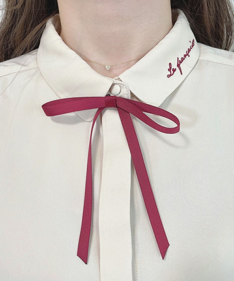 light beige / リボンタイ