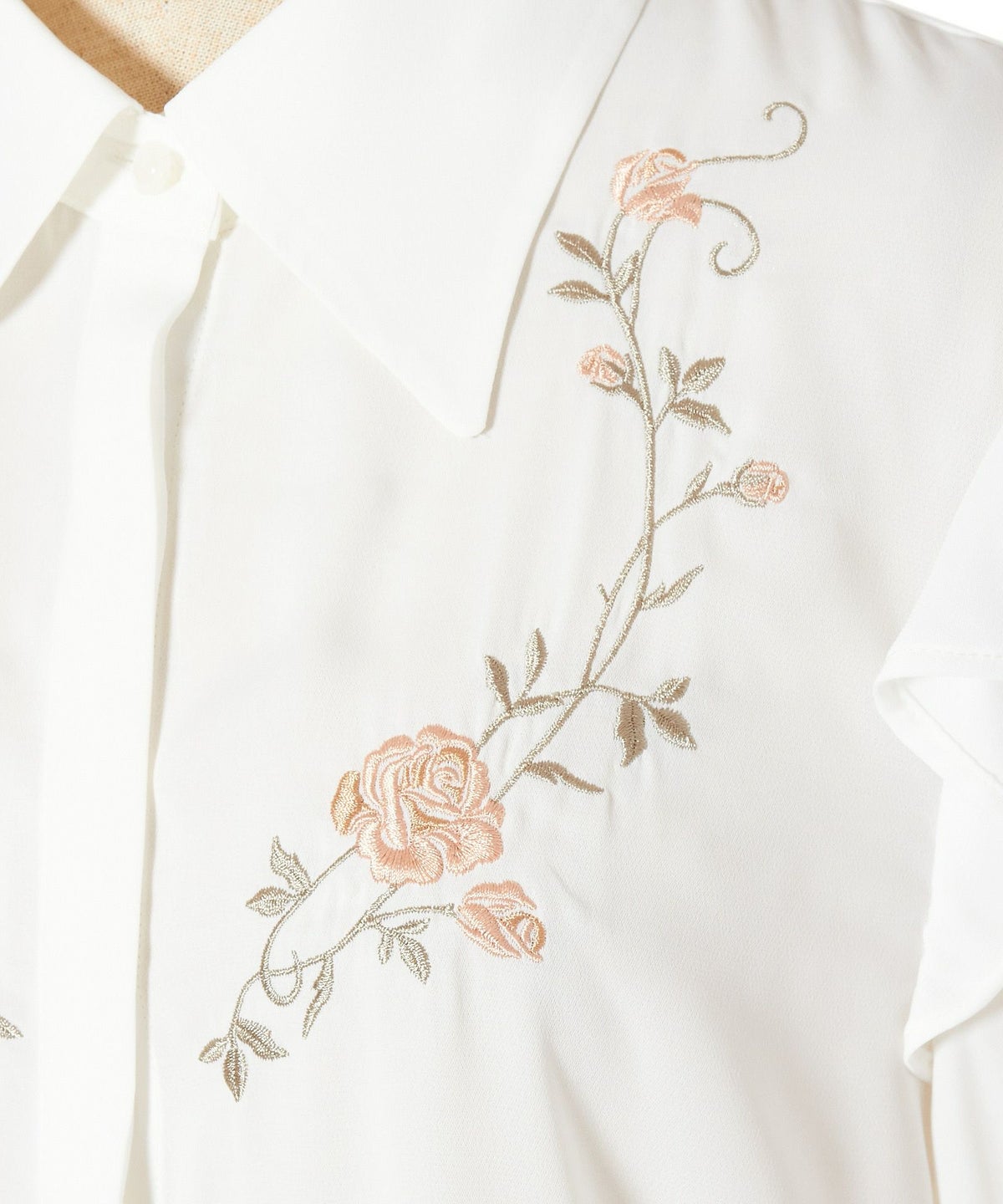 刺繍アップ (off white)