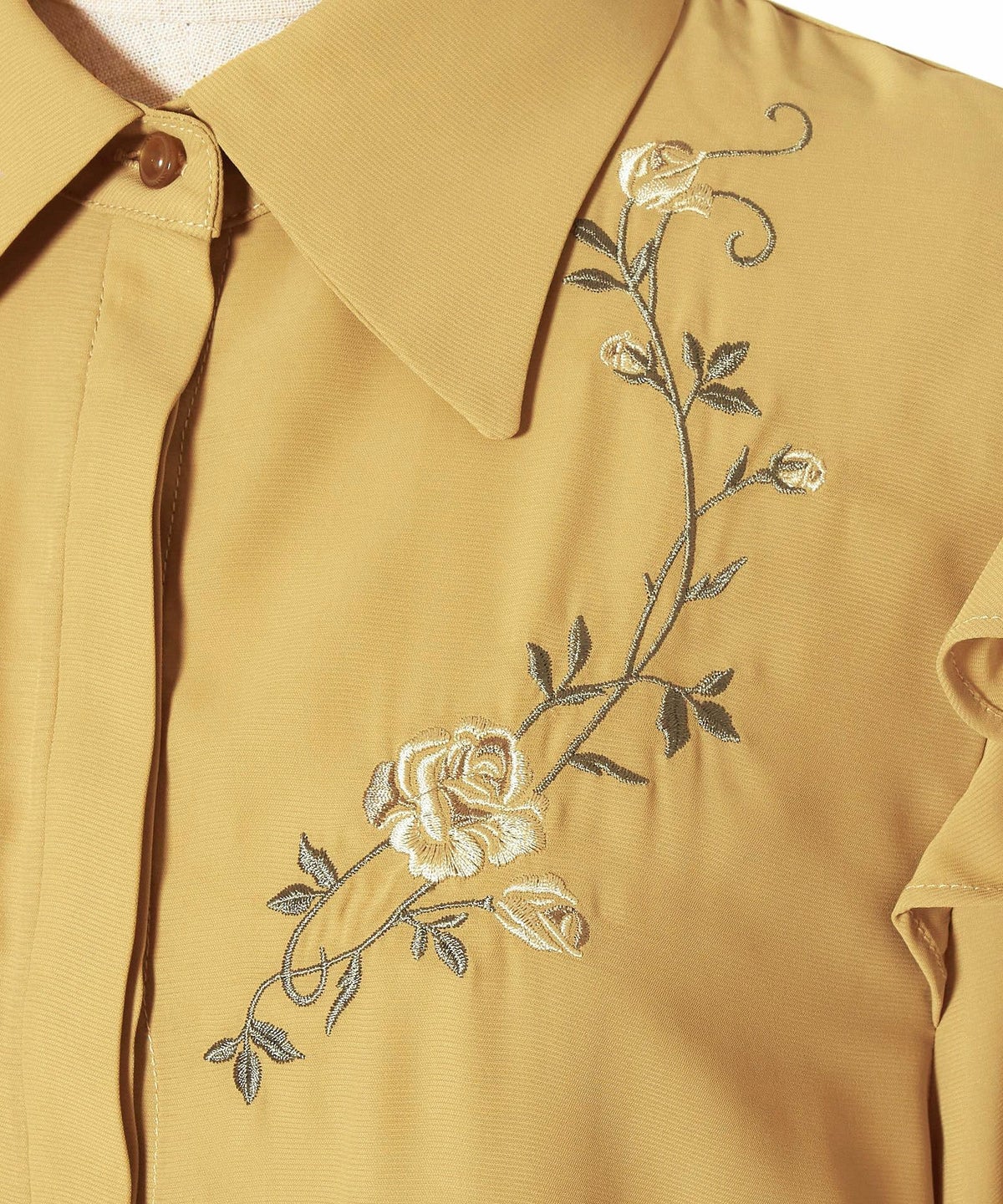 刺繍アップ (mustard)