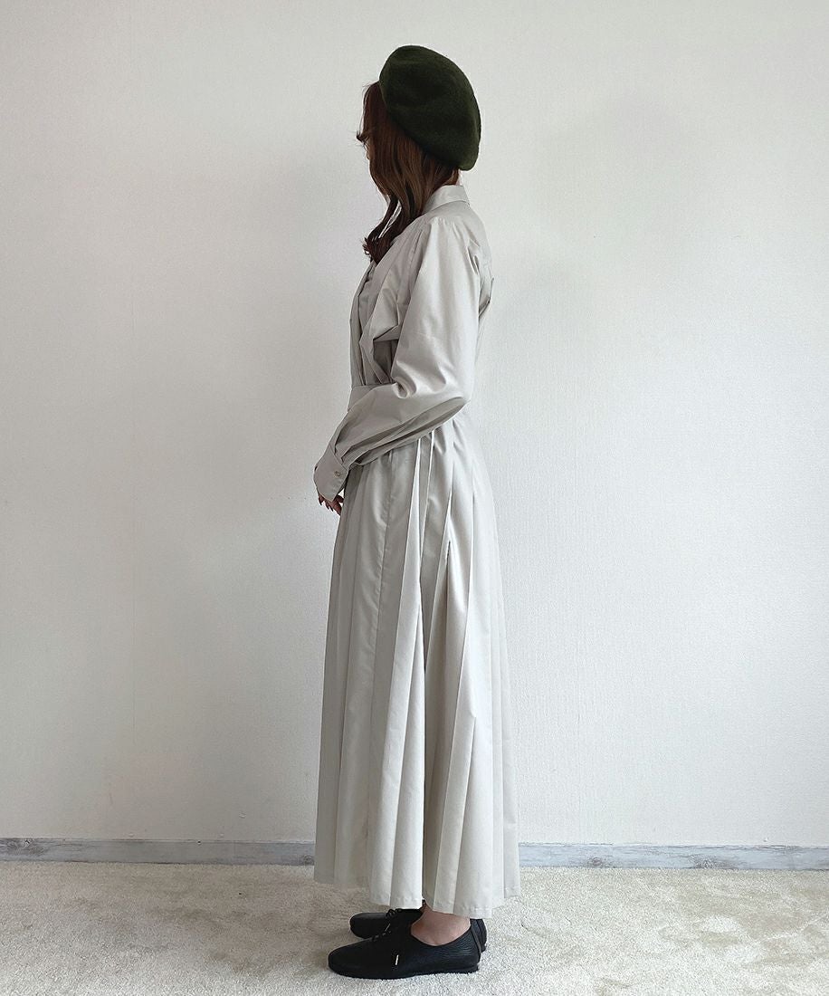 プリーツロングシャツワンピース/COUPE LE COEUR [43PE03j001] | F