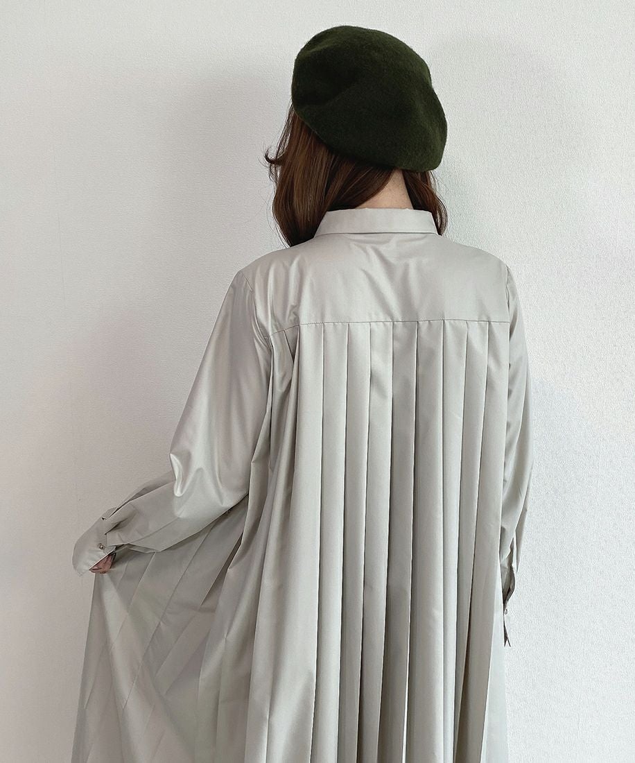 プリーツロングシャツワンピース/COUPE LE COEUR [43PE03j001] | F