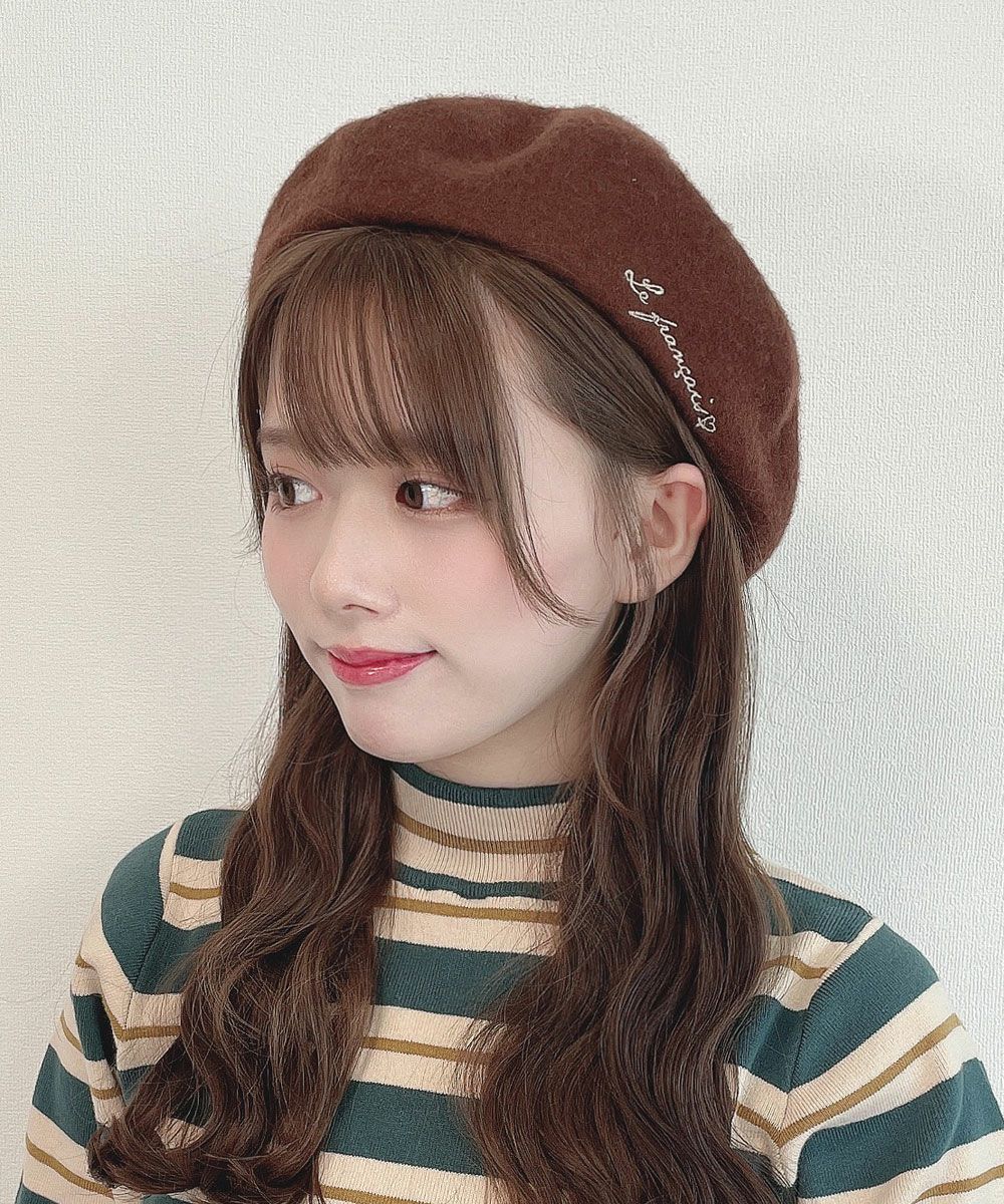ロゴ刺繍入りベレー帽/F i.n.t [43AB01a004] | F i.n.t公式通販サイト