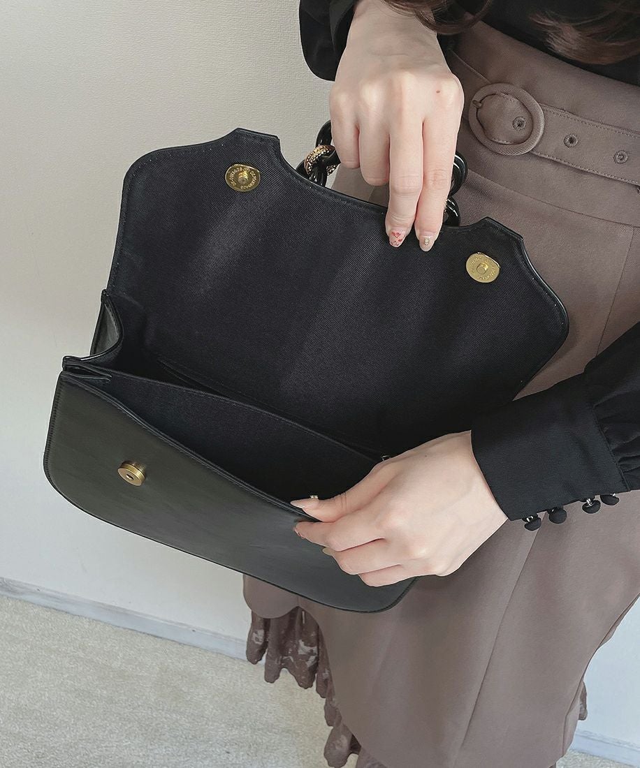 □ダブルチェーンハンドルバッグ/an another angelus [43BC05a005] | F