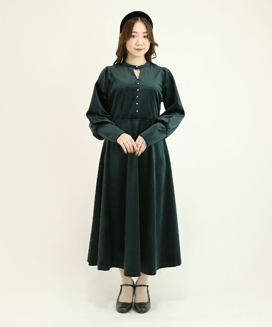 dark green / 153cm / 衿を外した場合