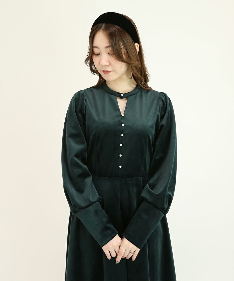dark green / 153cm / 衿を外した場合