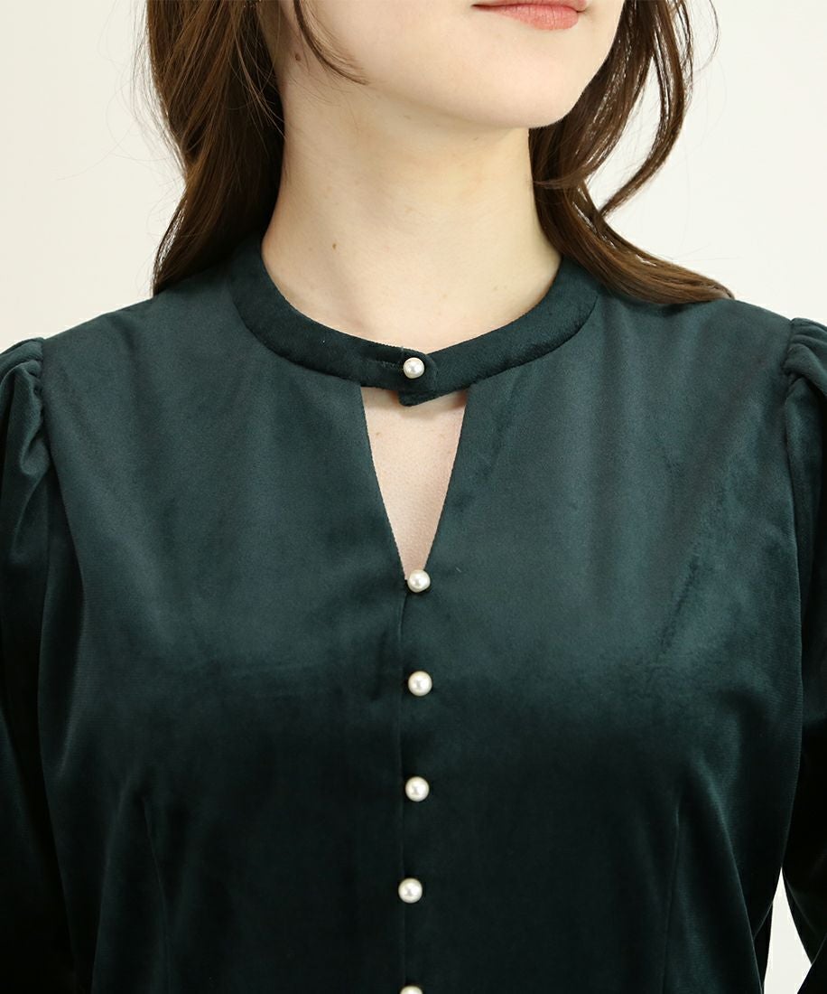 dark green / 153cm / 衿を外した場合