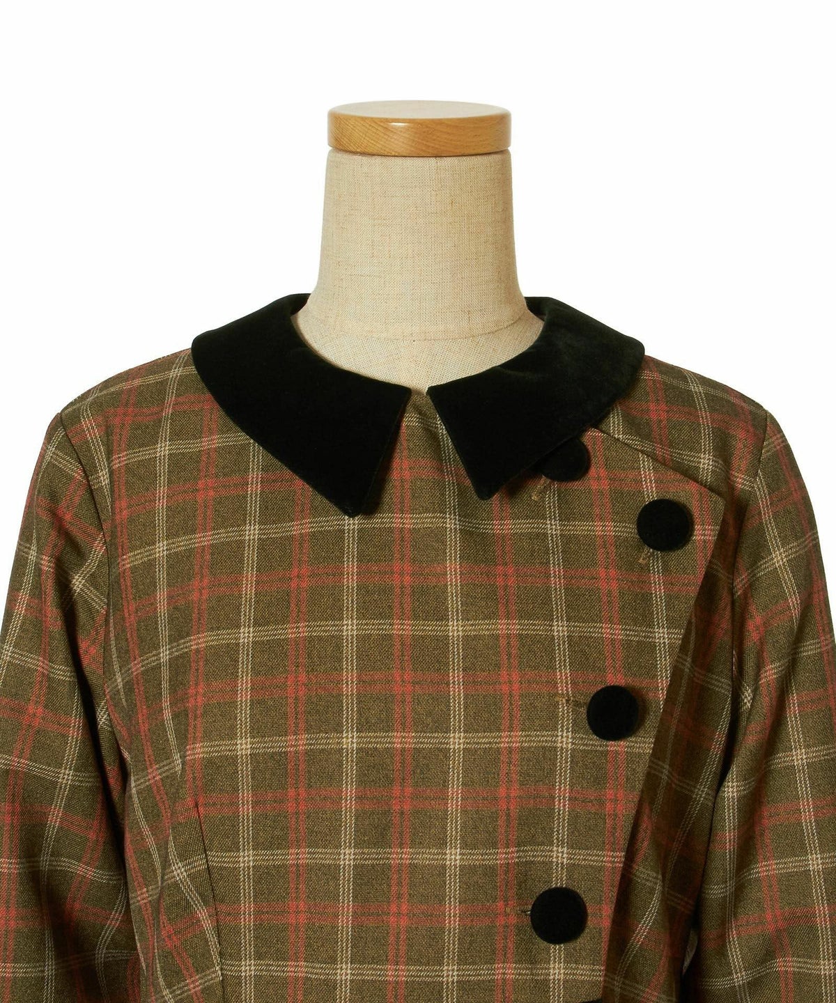 フロントアップ (khaki×red)