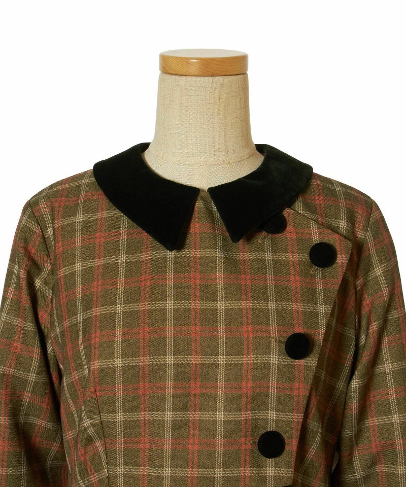 フロントアップ (khaki×red)