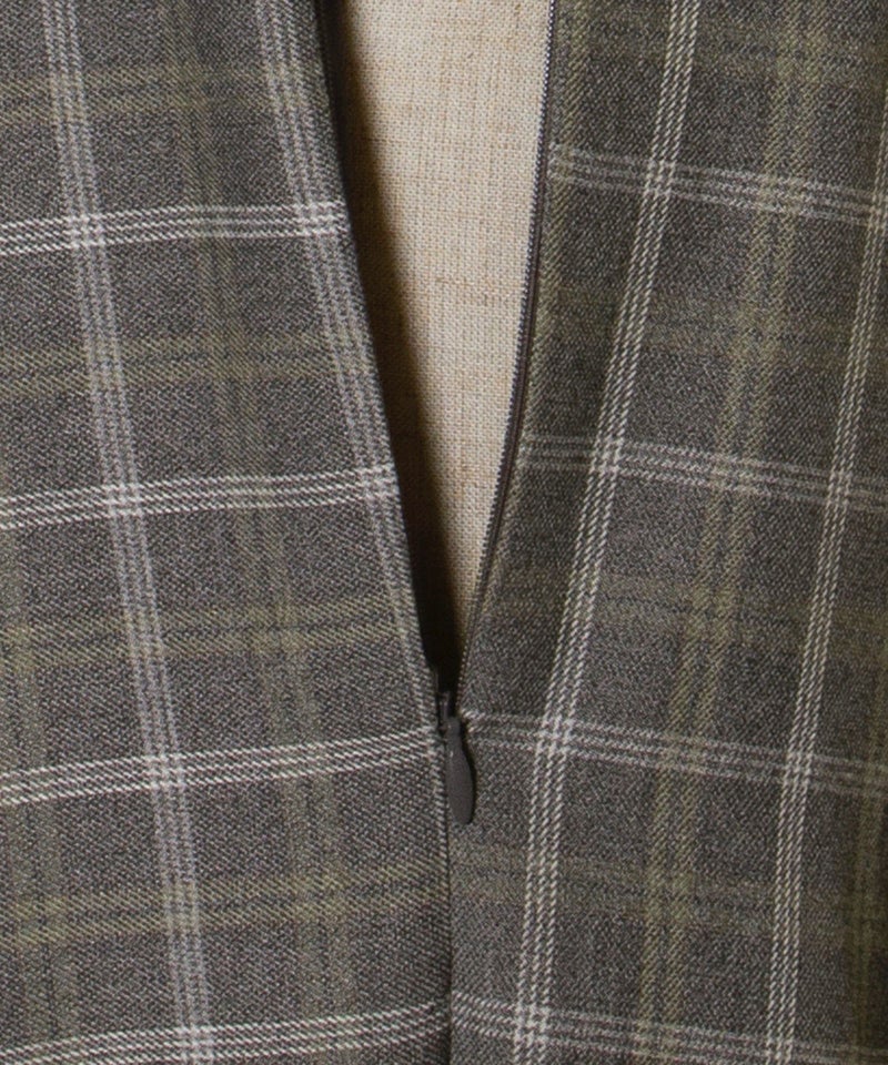 サイドファスナー (gray×white)