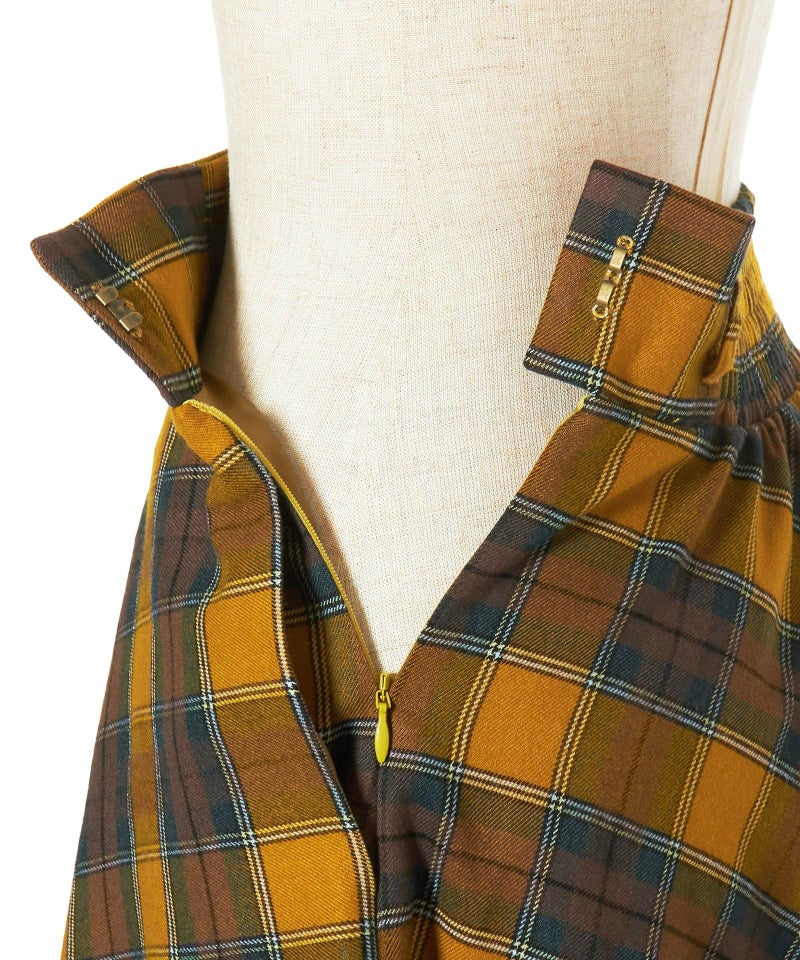 サイドファスナー (yellow×brown)