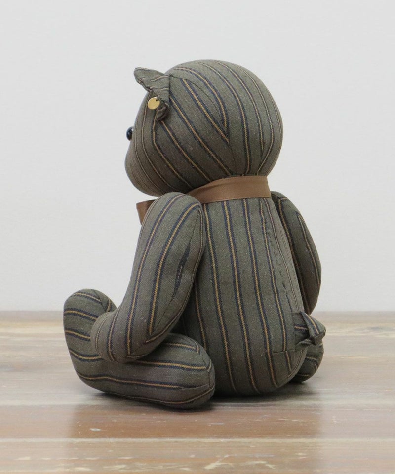 B：ネクタイレジメストライプワンピース KHAKI 69