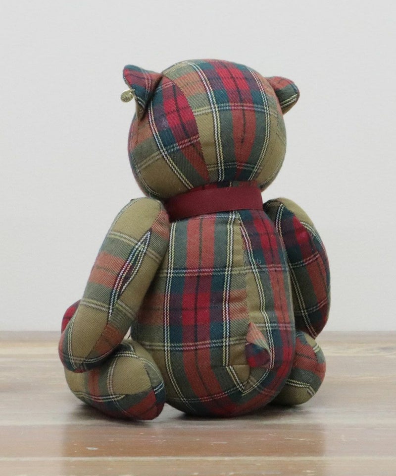 D：ベルト付きハイウエストチェックフレアースカート KHAKI×RE 693