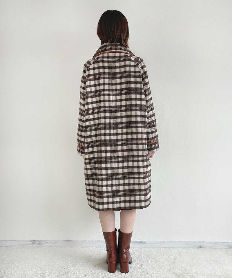 brown×white / 158cm