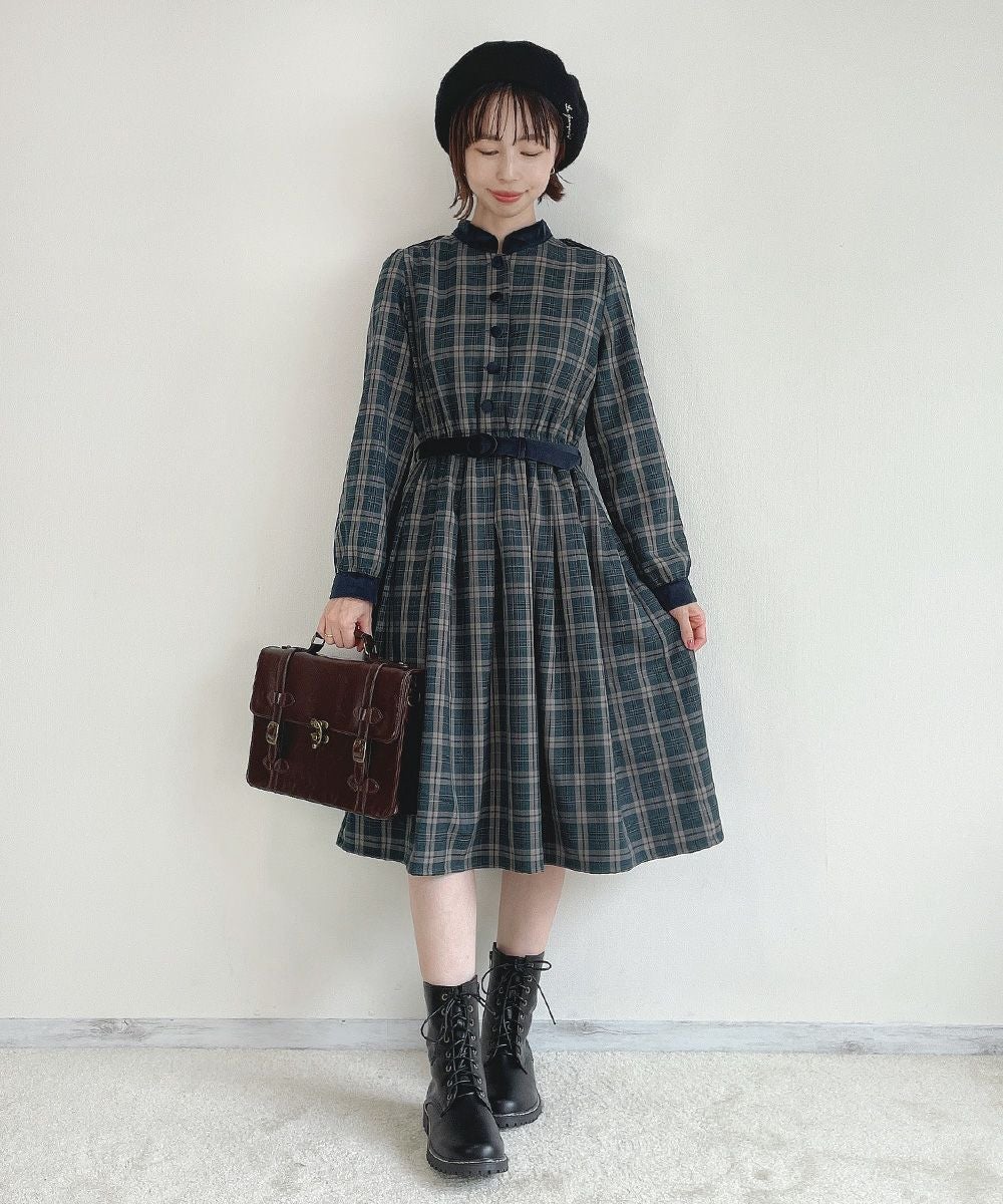 blue green×navy / 158cm