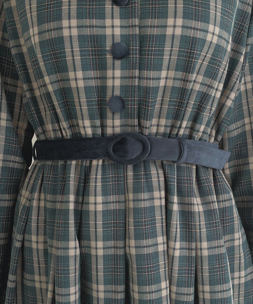blue green×navy / 158cm