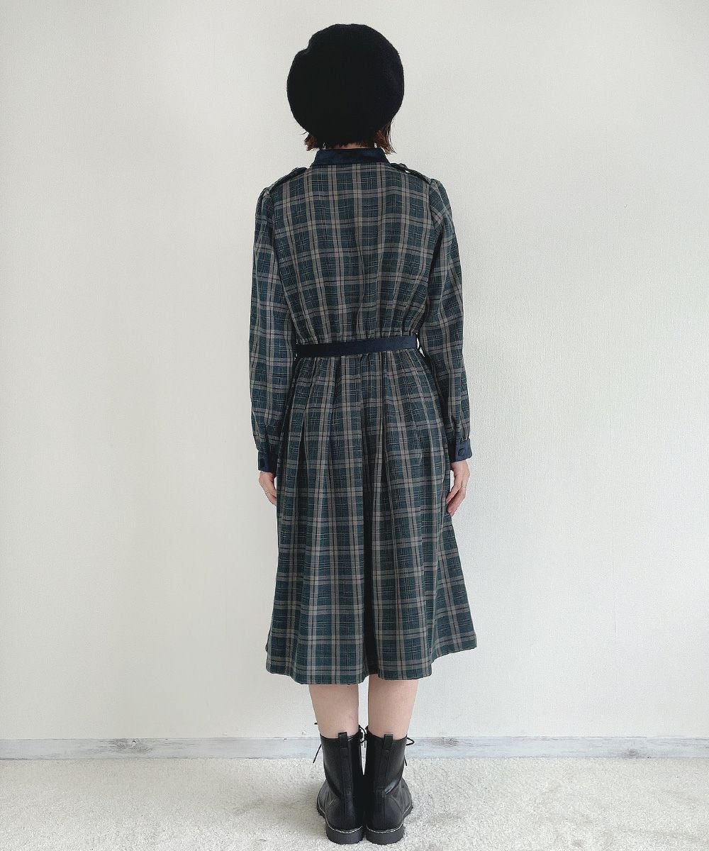 blue green×navy / 158cm