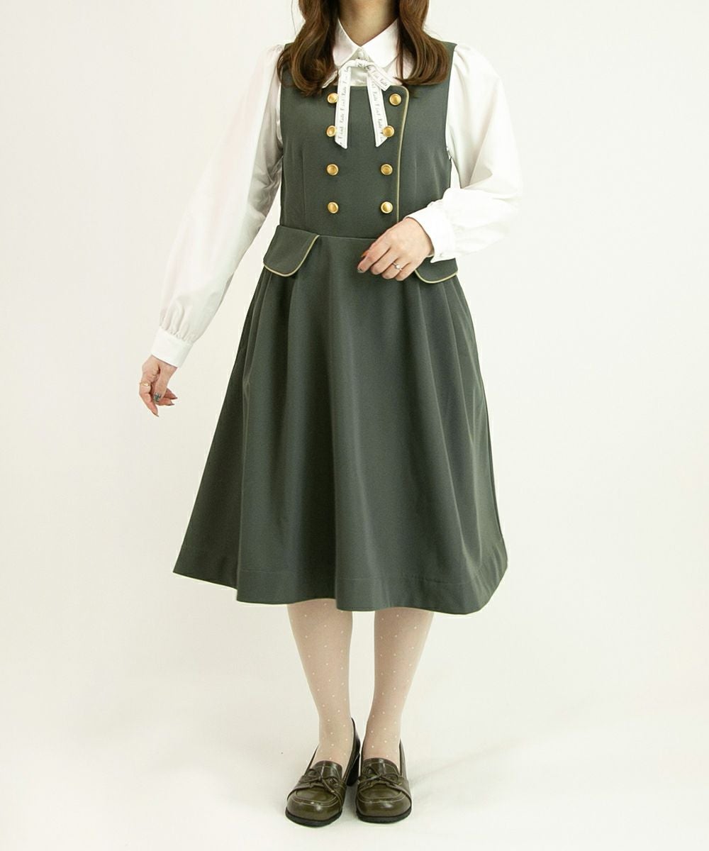 ドアマン風ダブル釦ジャンパースカート/F i.n.t [44AE04f014] | F