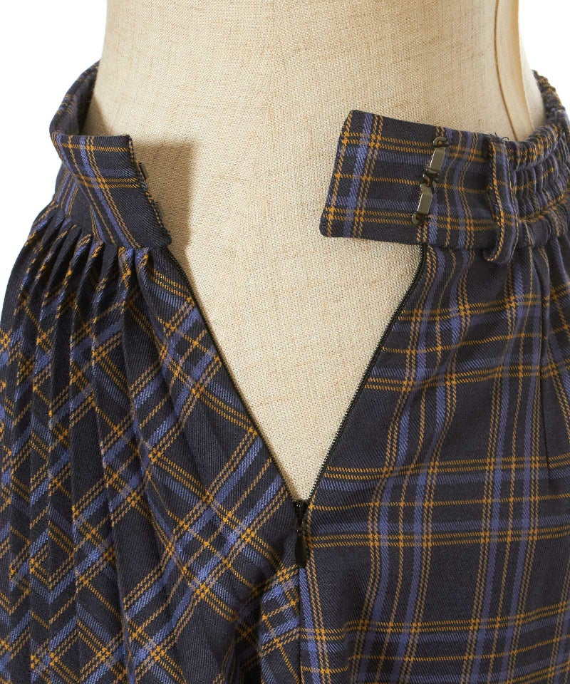 サイドファスナー (navy×yellow)