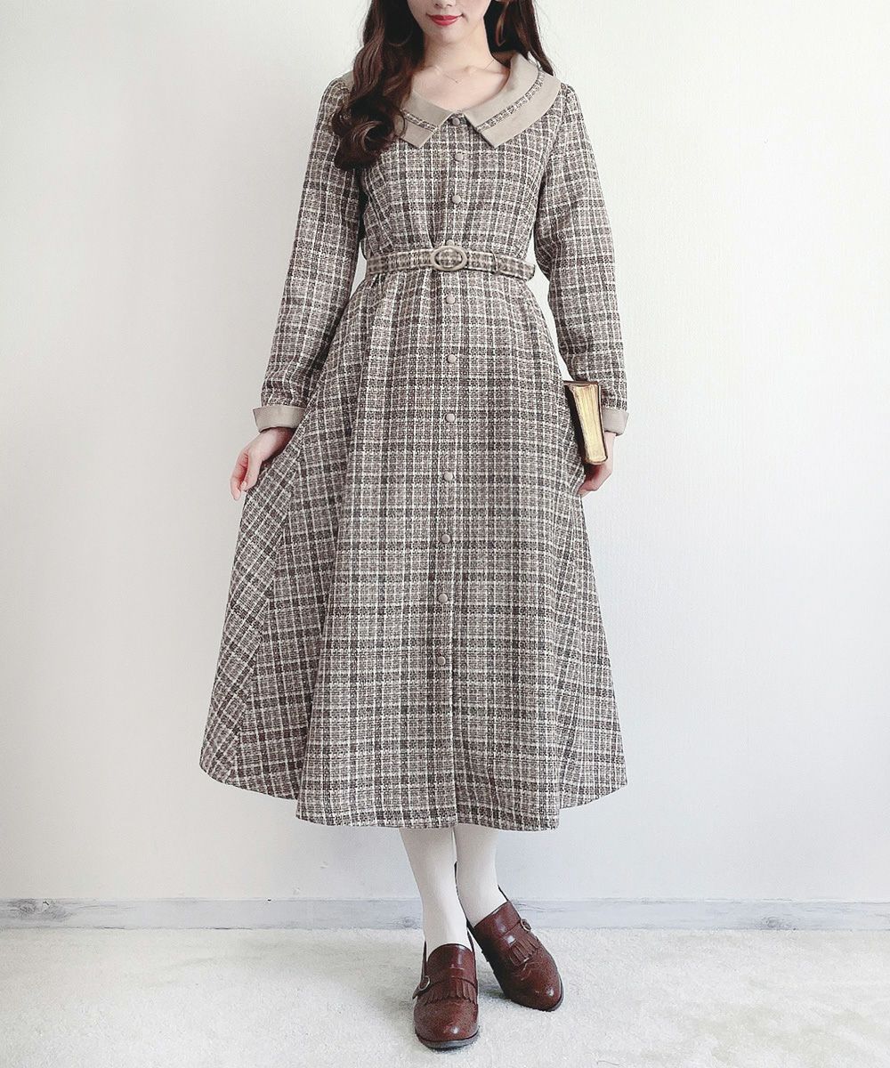 beige×brown / 162cm