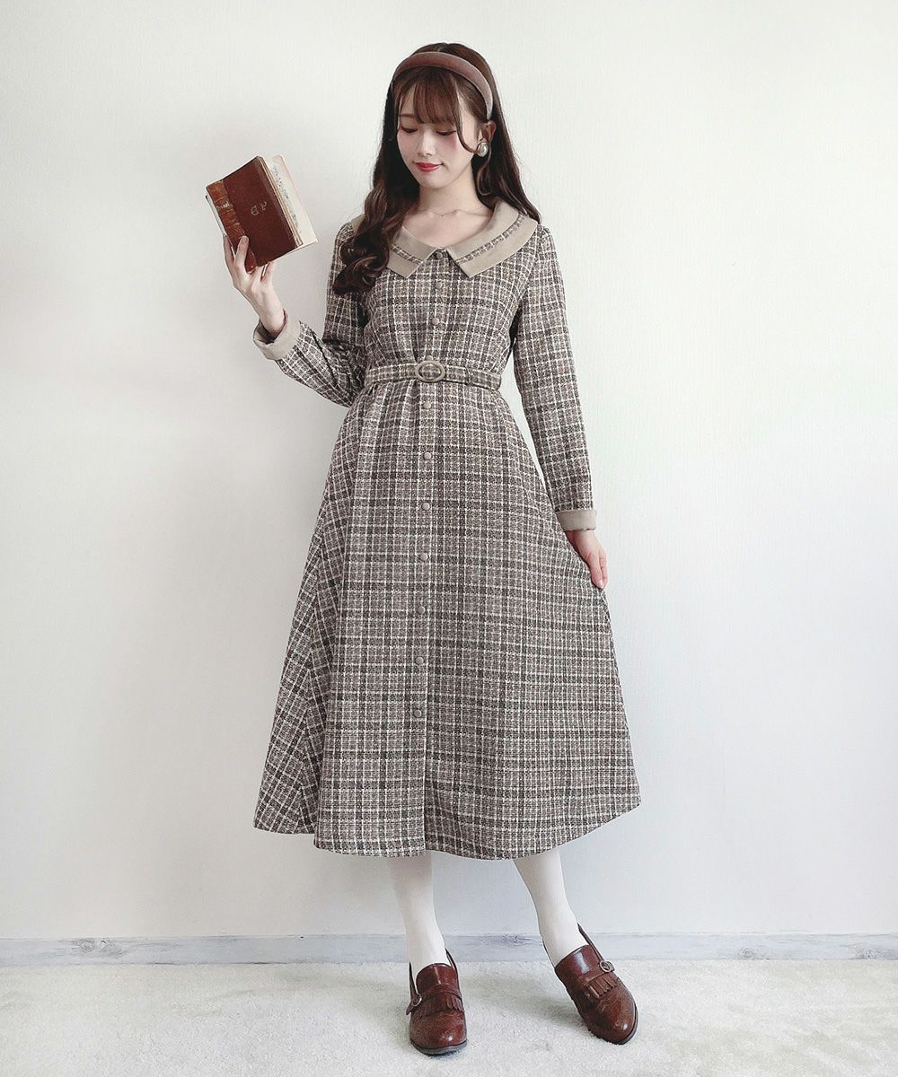 beige×brown / 162cm