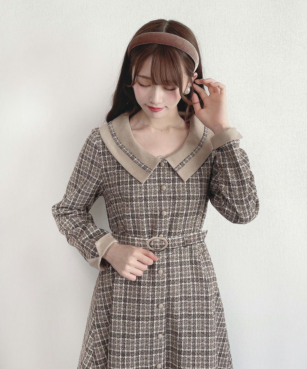 beige×brown / 162cm