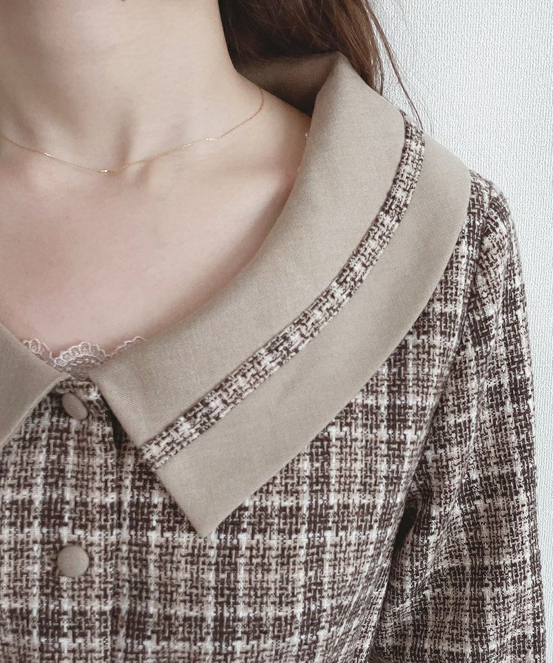 beige×brown / 162cm