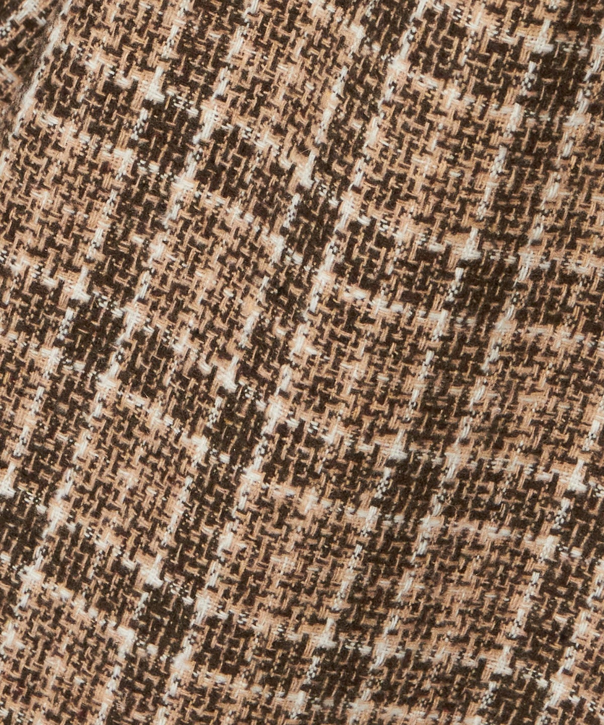 生地アップ (beige×brown)