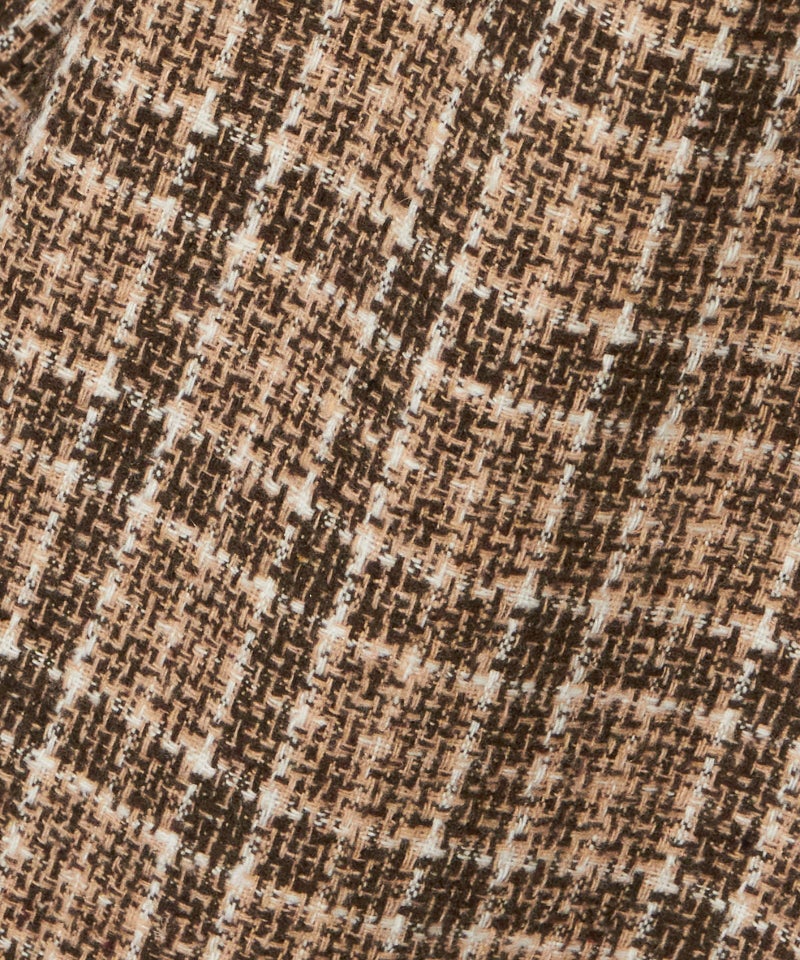 生地アップ (beige×brown)