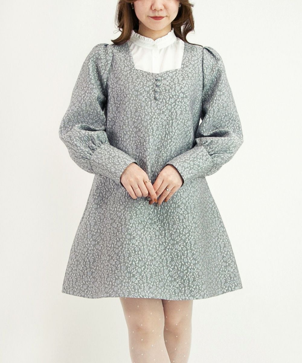 □フラワージャガードミニワンピース/F i.n.t [43AE01j011] | F i.n.t