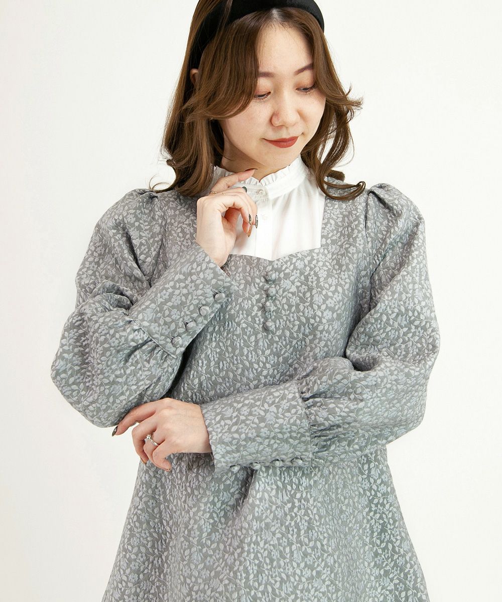 □フラワージャガードミニワンピース/F i.n.t [43AE01j011] | F i.n.t