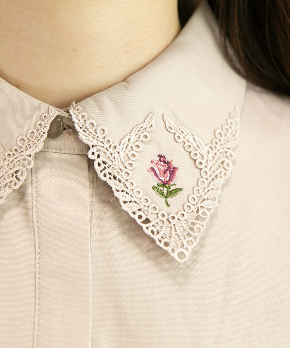 ローズカメオ刺繍衿ブラウス/an another angelus [43BF02j009] | F