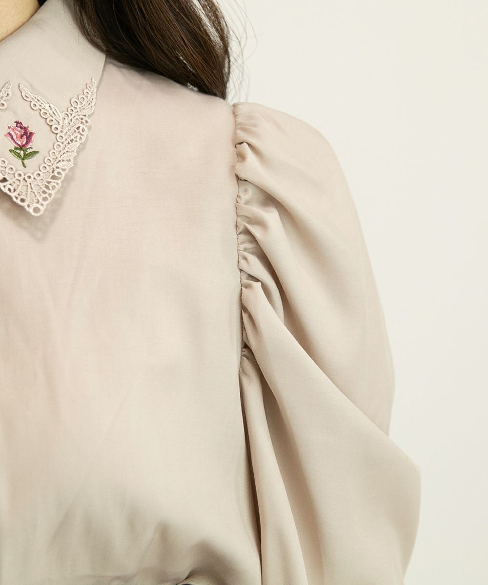 ローズカメオ刺繍衿ブラウス/an another angelus [43BF02j009] | F