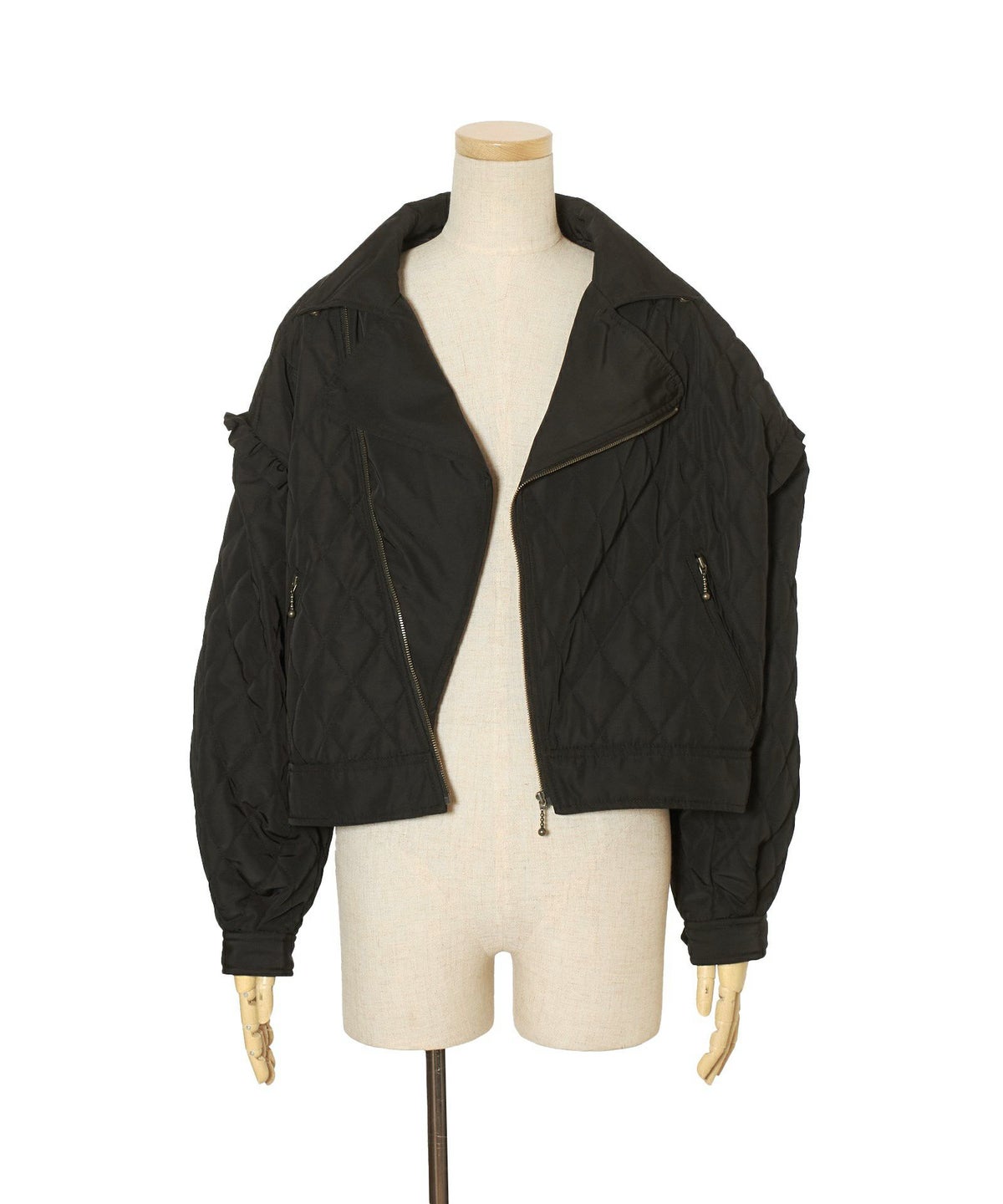 チャックを開けた場合 (black)