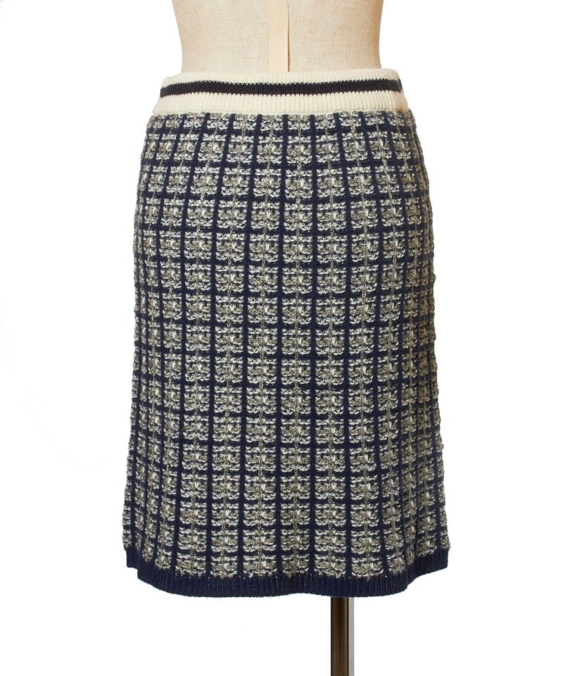 バック (navy×gray)