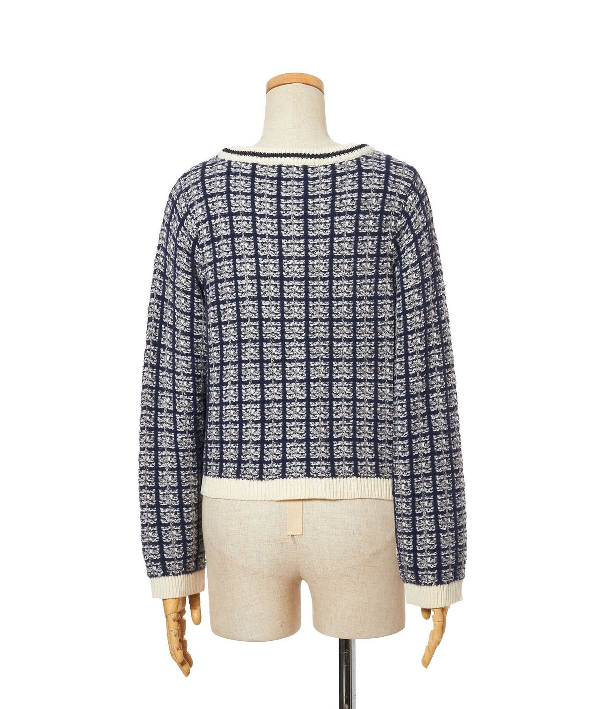 バック (navy×gray)