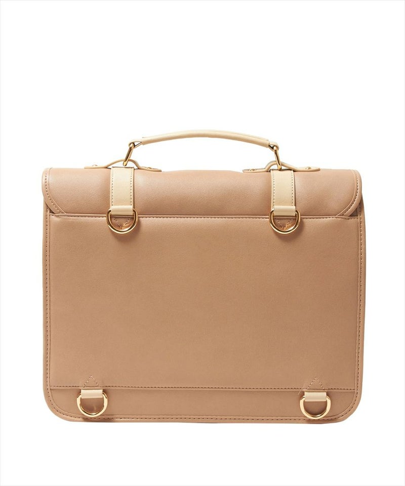 バック (beige×white)