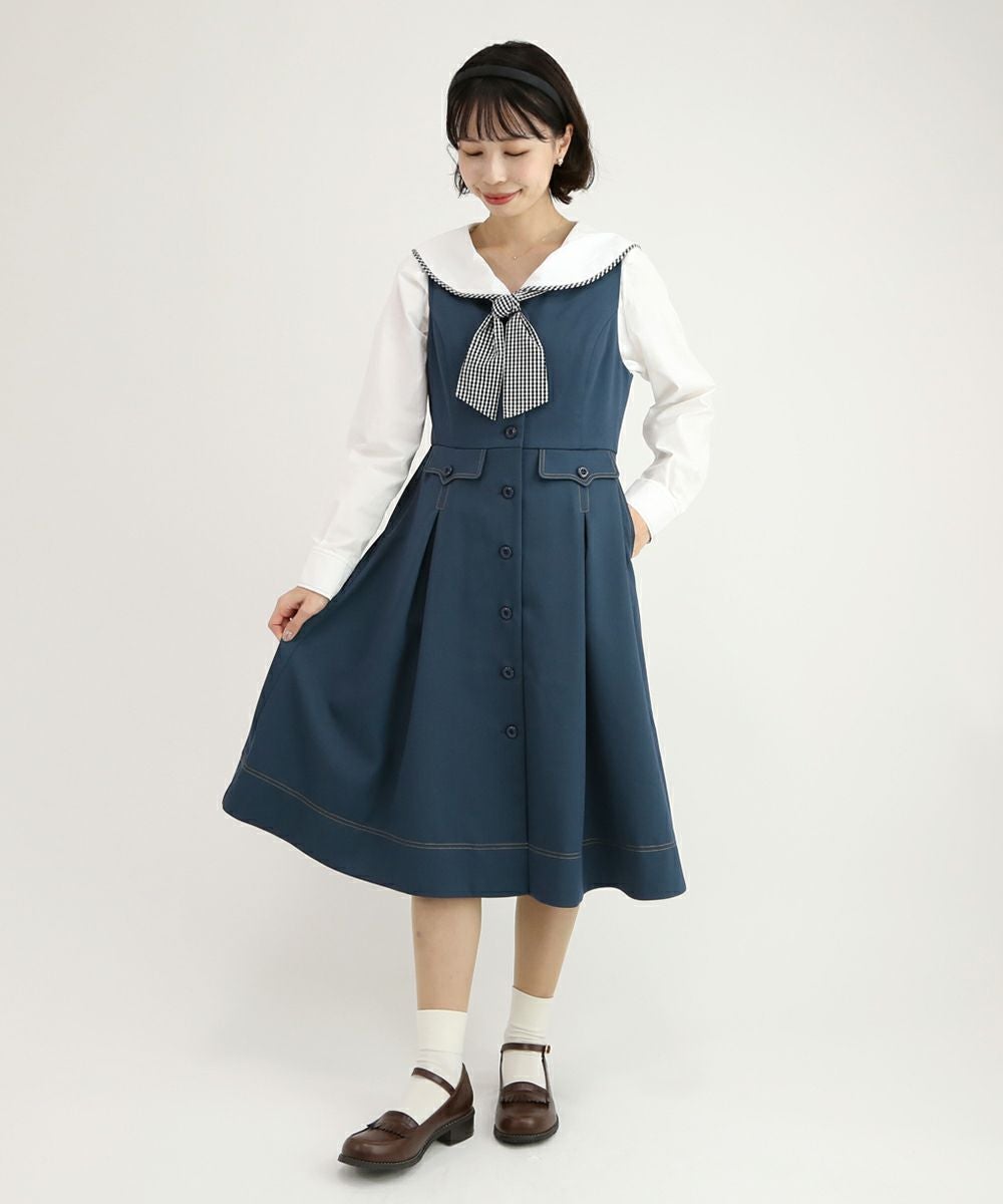 blue green / 158cm / ワンピースのみの着用