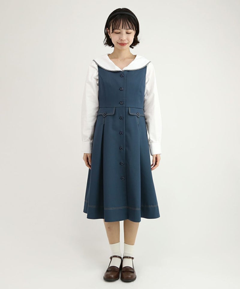 blue green / 158cm / ワンピースのみの着用