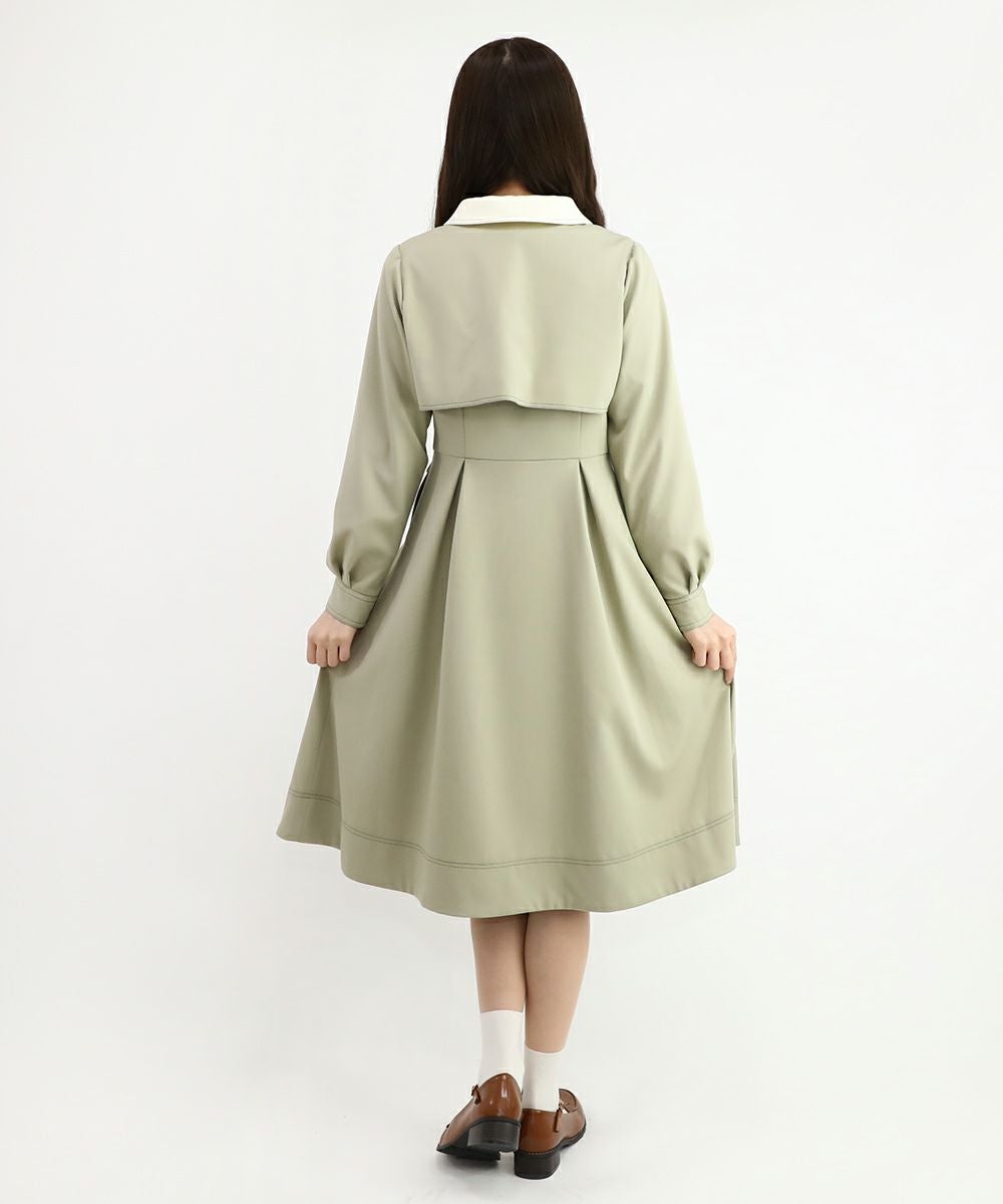 light khaki / 162cm / ブラウスとのレイヤード