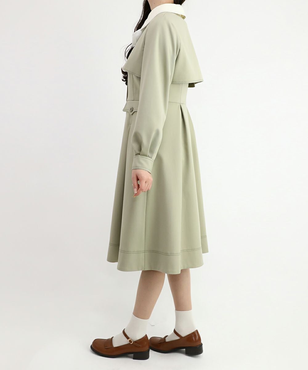 light khaki / 162cm / ブラウスとのレイヤード