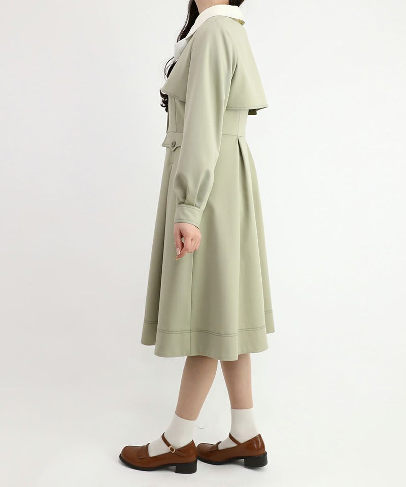 light khaki / 162cm / ブラウスとのレイヤード