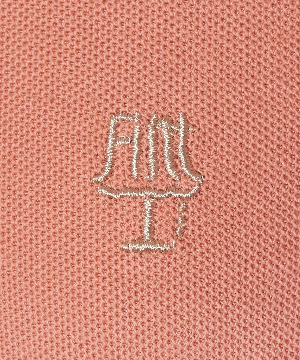 刺しゅうアップ (coral pink)