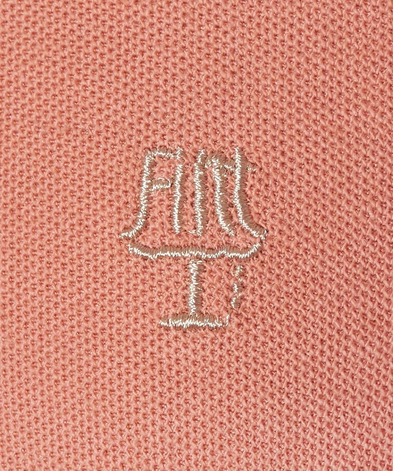 刺しゅうアップ (coral pink)