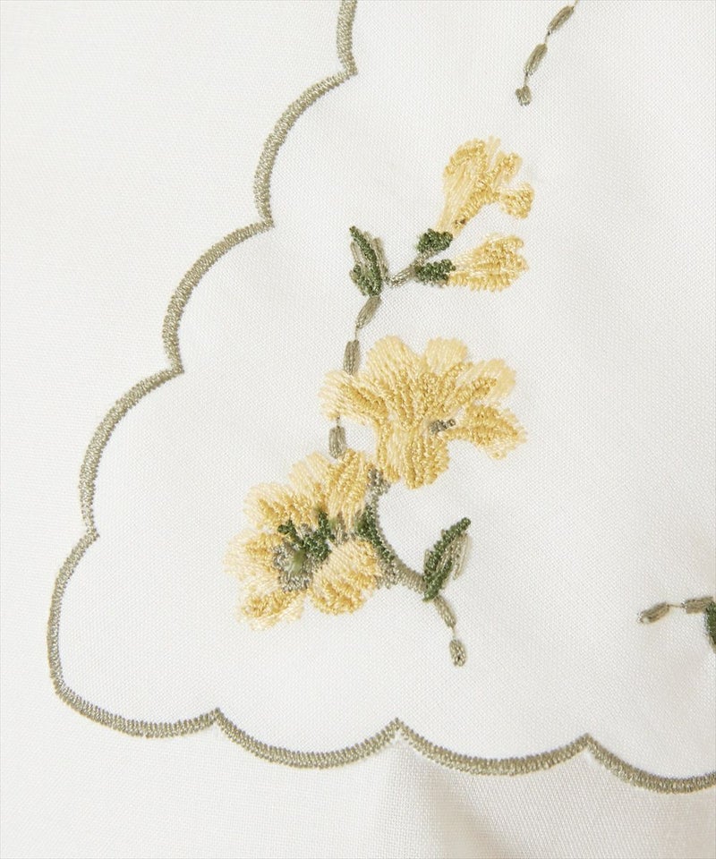 刺繍 (off white×yellow)