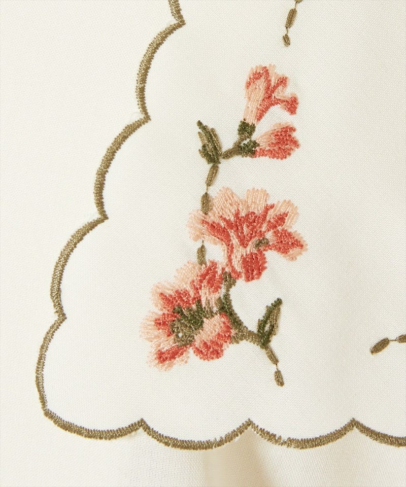 刺繍 (ivory×pink)