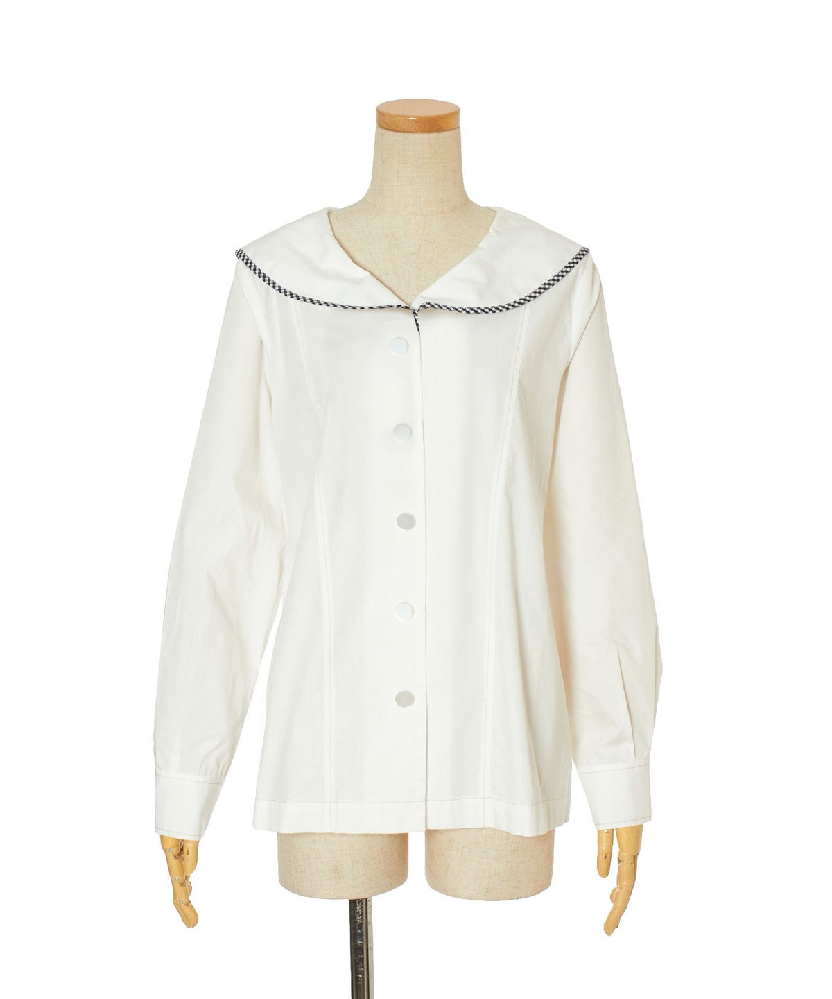 タイを外した場合 (off white×black)